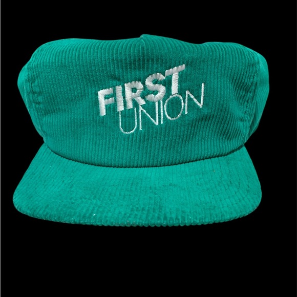 Other - Used Vintage First Union snap back trucker hat.